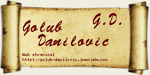 Golub Danilović vizit kartica
